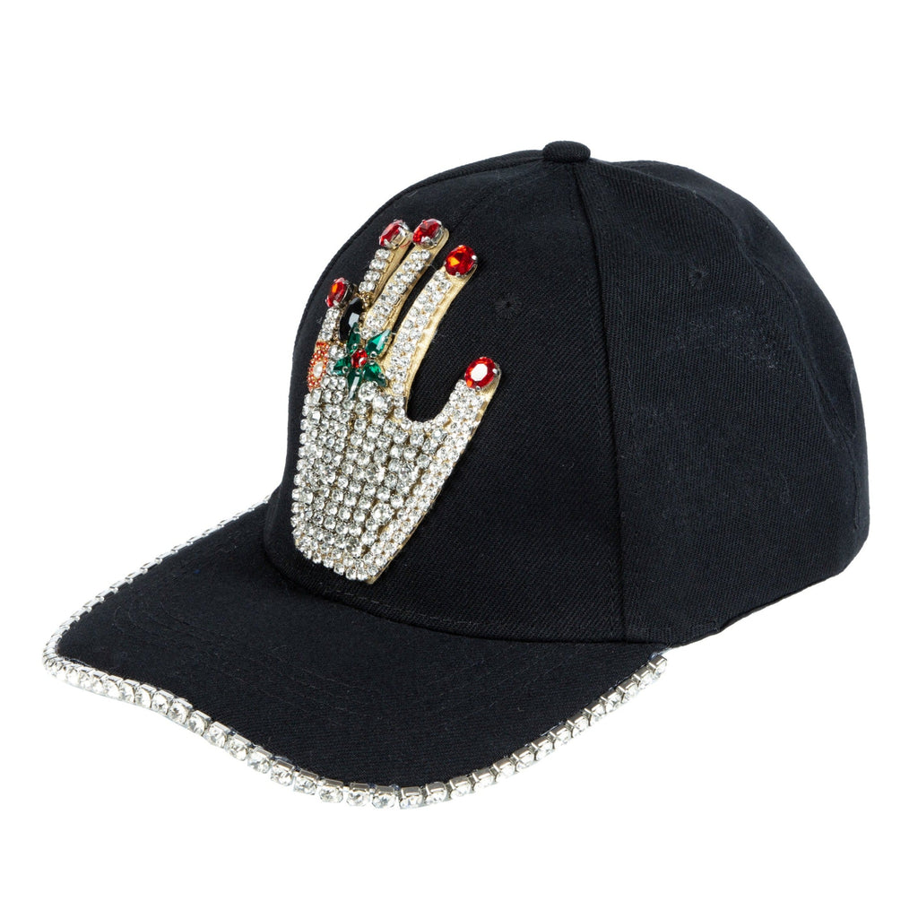 Palm Rhinestone Baseball Cap C0759