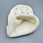 Handmade Rhinestones Soft StretchKnit Beanie C0776