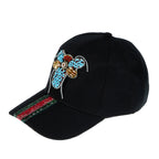 Bee Seed Bead Striped Rhinestone Cap C0783 - view 2