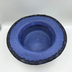 Handmade Floral Evil Eye Rhinestone Fedoras Hat C0808