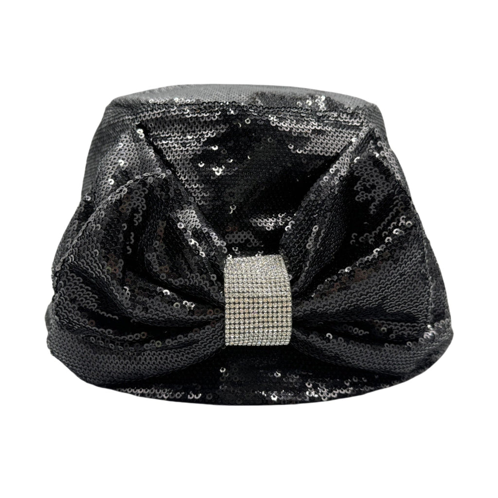 Sequin Chain Bow Bucket Hat C0813
