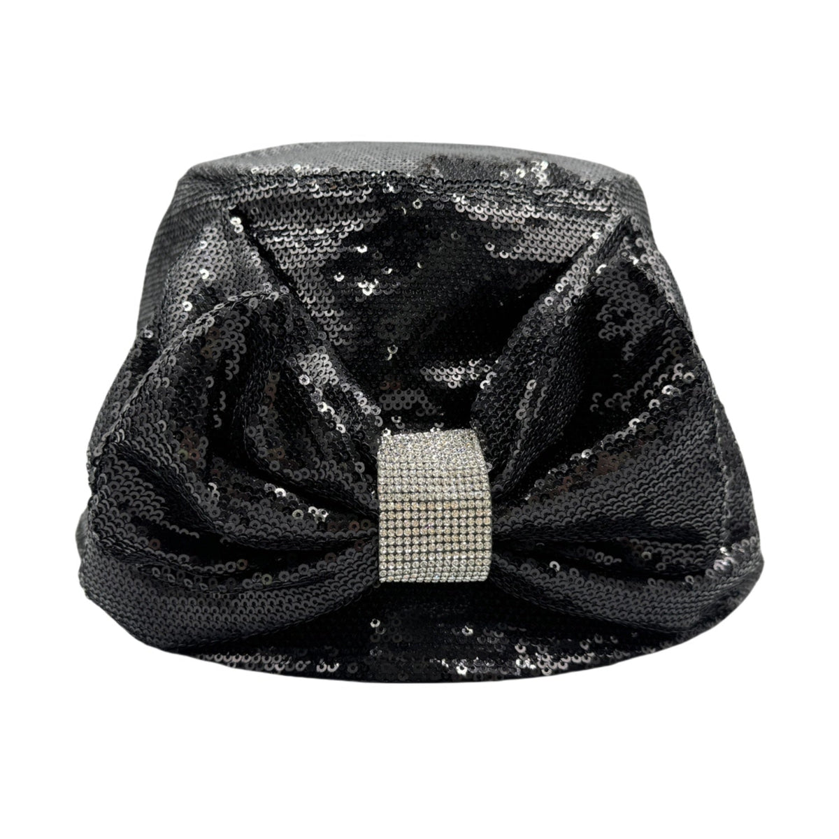 Sequin Chain Bow Bucket Hat C0813