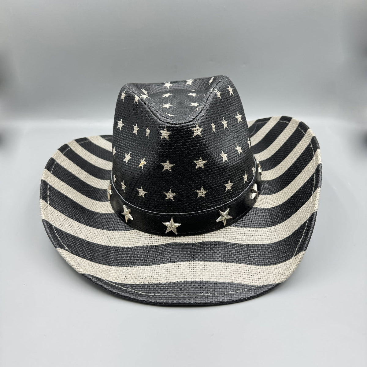 American Flag Cowboy Straw Hat C0817