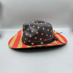 American Flag Cowboy Straw Hat C0817