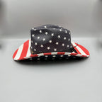 American Flag Cowboy Straw Hat C0817
