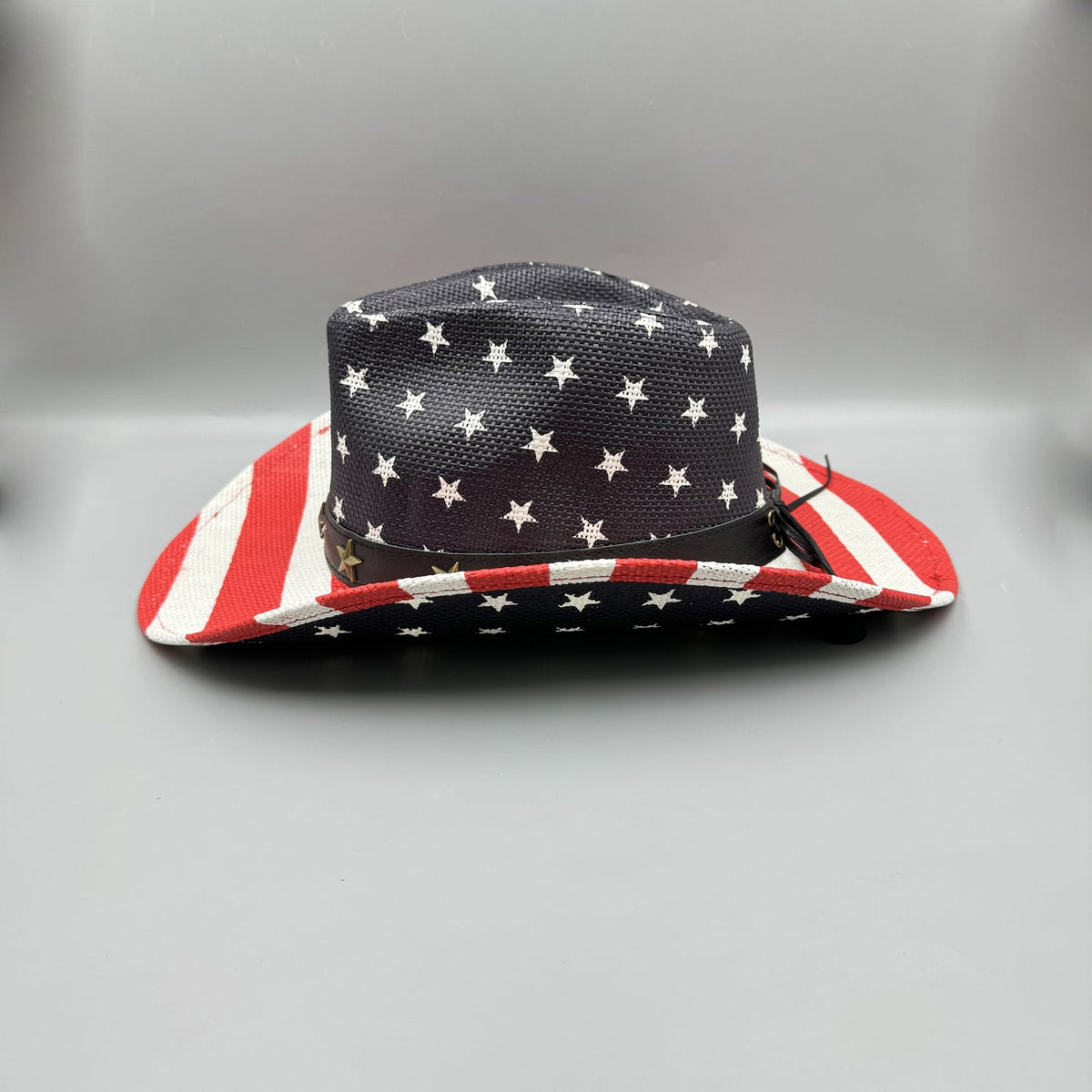 American Flag Cowboy Straw Hat C0817