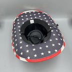 American Flag Cowboy Straw Hat C0817