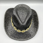 Sequin Rhinestone Cowgirl Hat C0829