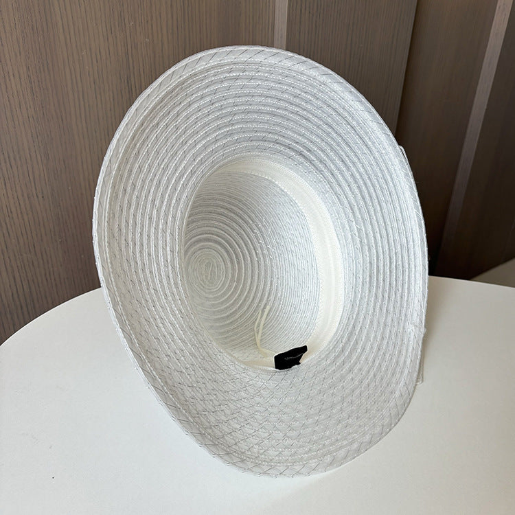 Floral Gauze Fedora Hat C0841