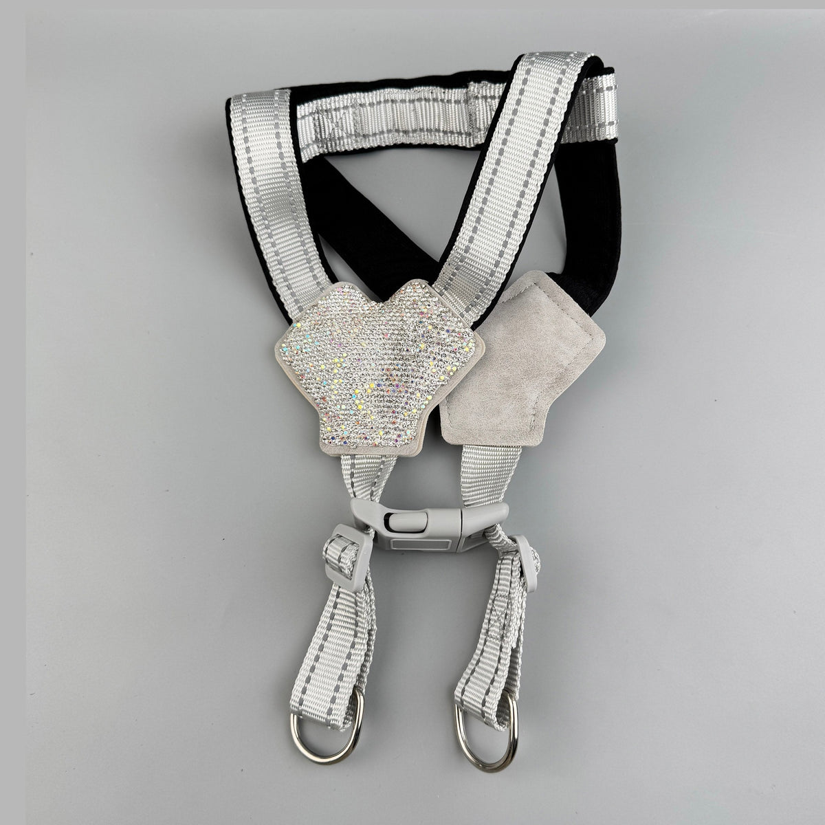 Ceramic Rhinestone Y Shaped Pet Harness Chest Strap CR0003 - White – view 2