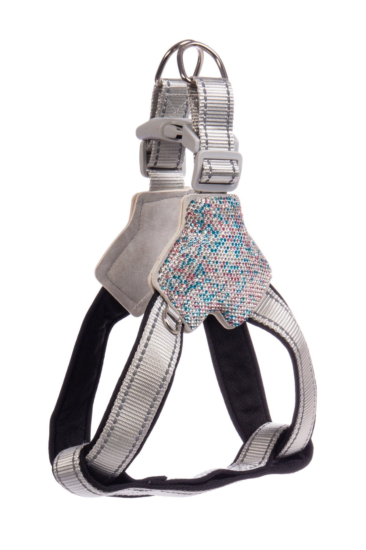 Ceramic Rhinestone Y Shaped Pet Harness Chest Strap CR0003 - Multi – view 3