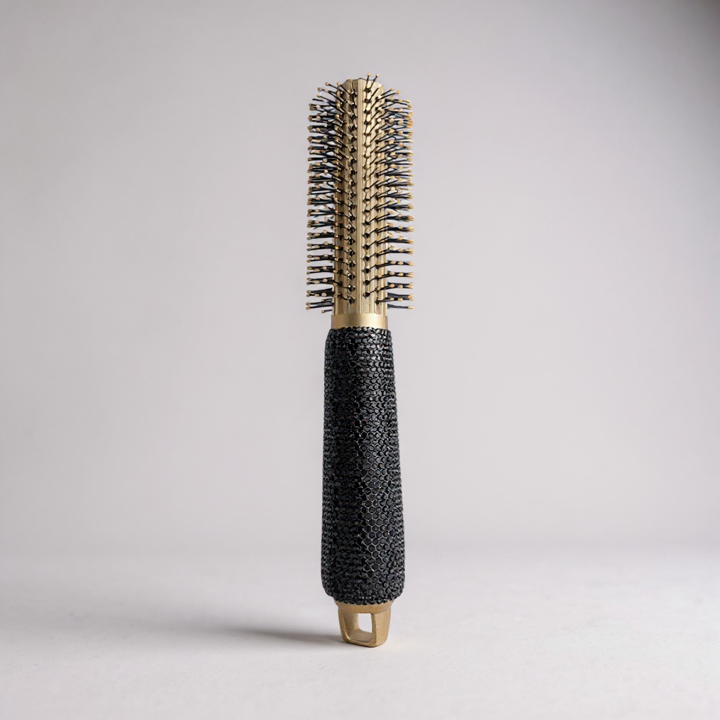 Ceramic Rhinestone Round Hair Brush CR0008 - view 2