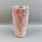 Ceramic Rhinestone Stainless Steel Thermos Mug 30oz CR0013