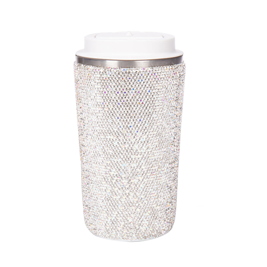 510ml Stainless Steel Ceramic Rhinestone Mug CR0014