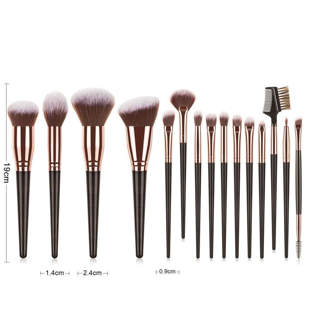 5-Piece Ceramic Rhinestone Makeup Brush Set CR0017 - view 15