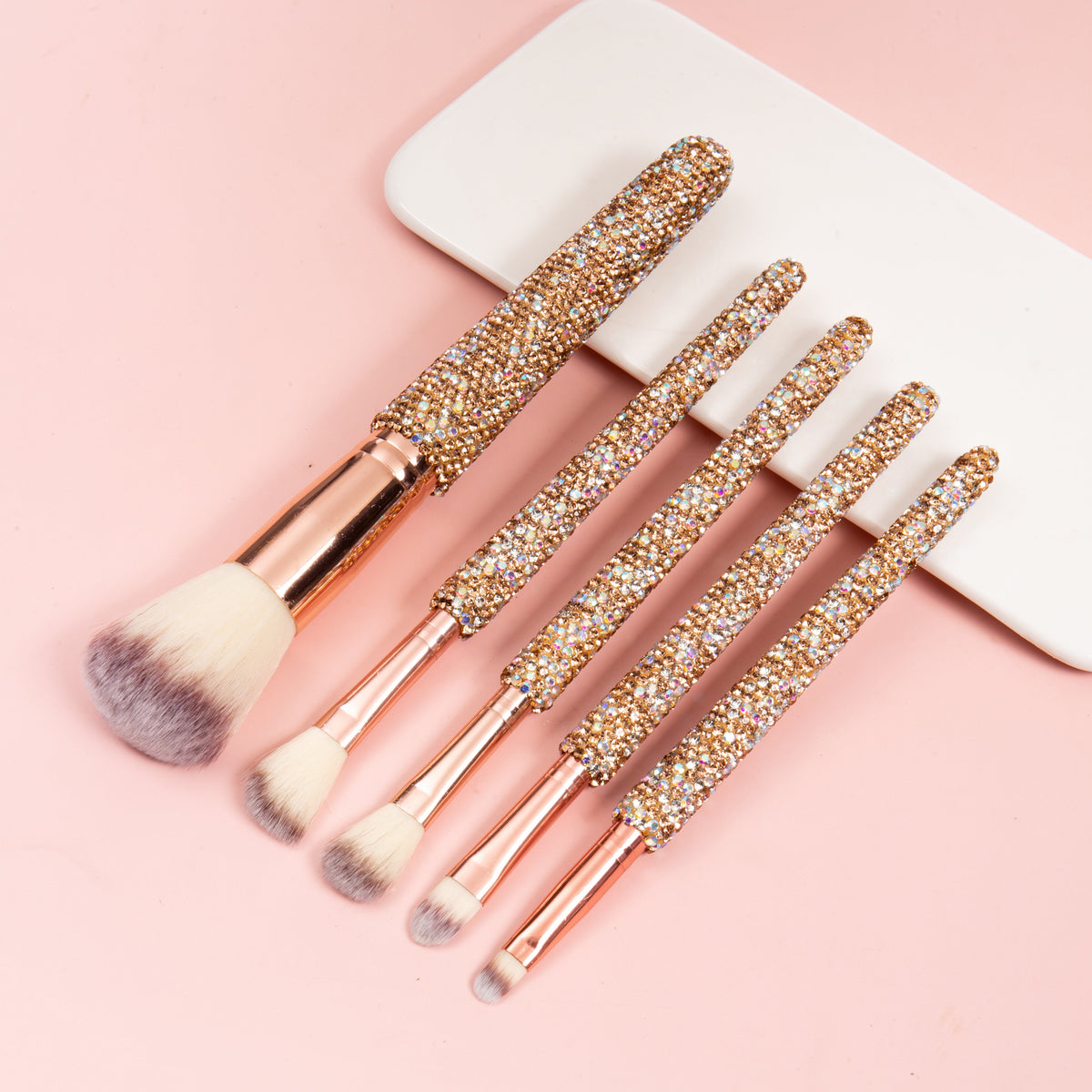5-Piece Ceramic Rhinestone Makeup Brush Set CR0016 - view 2