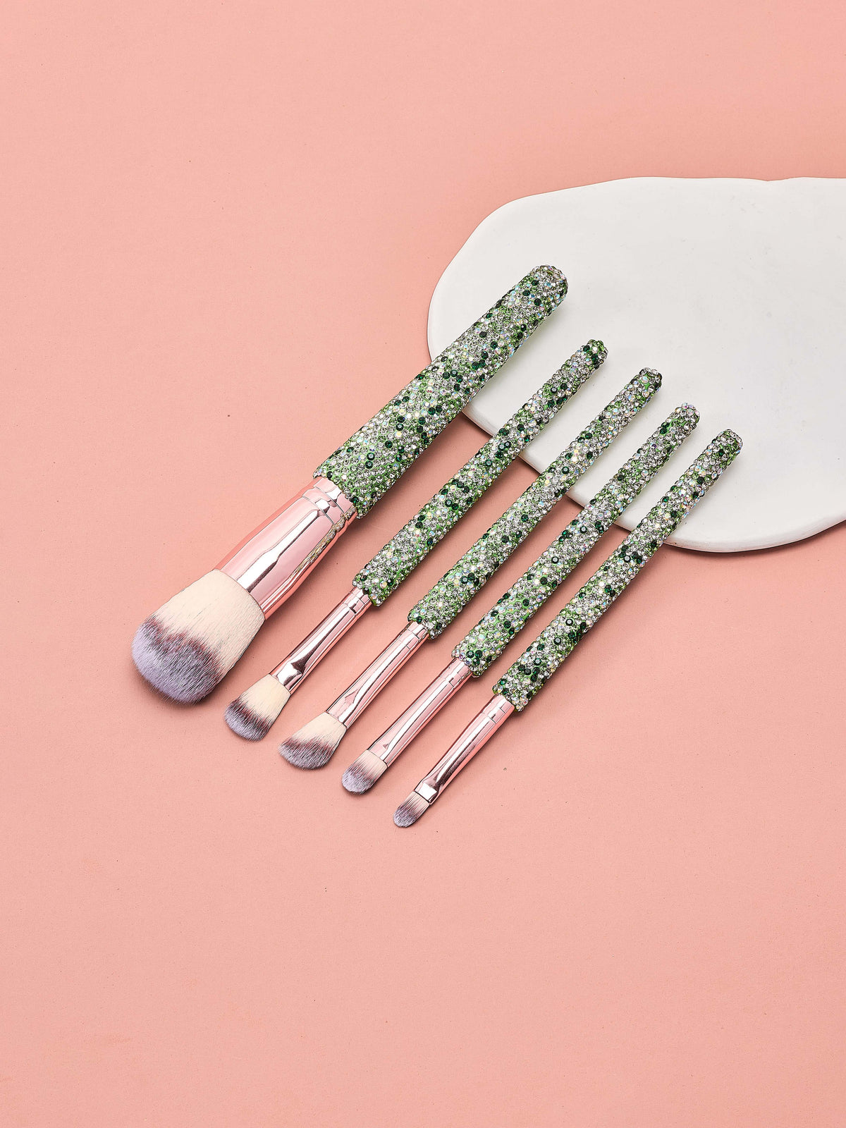 5-Piece Ceramic Rhinestone Makeup Brush Set CR0016 - view 6