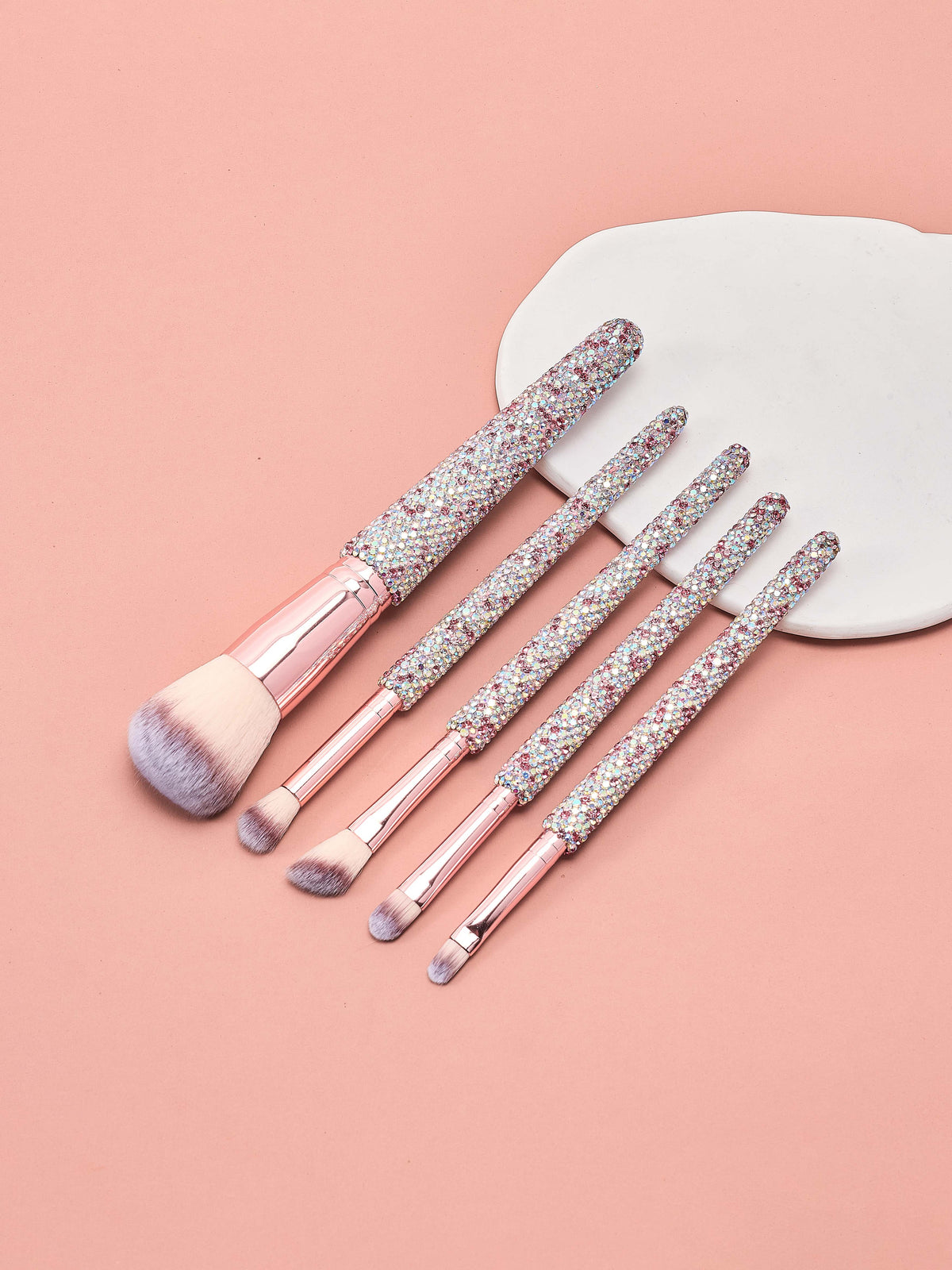 5-Piece Ceramic Rhinestone Makeup Brush Set CR0016 - view 5