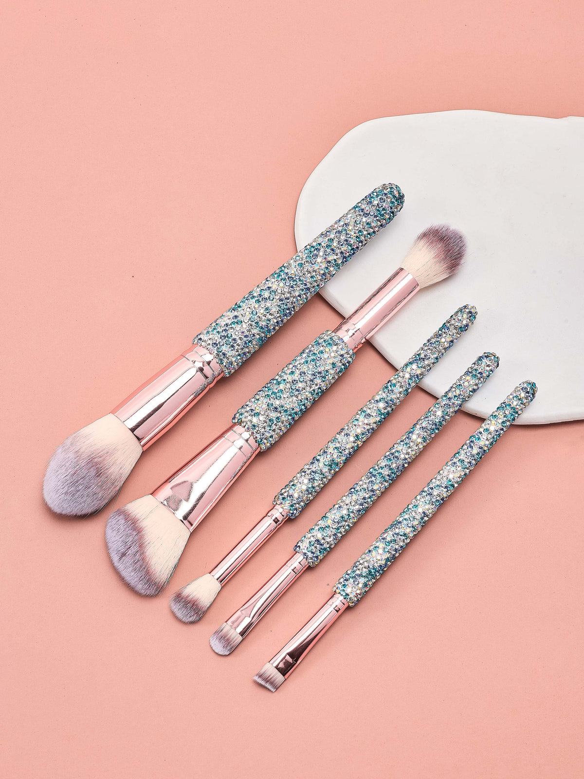 5-Piece Ceramic Rhinestone Makeup Brush Set CR0017 - view 5