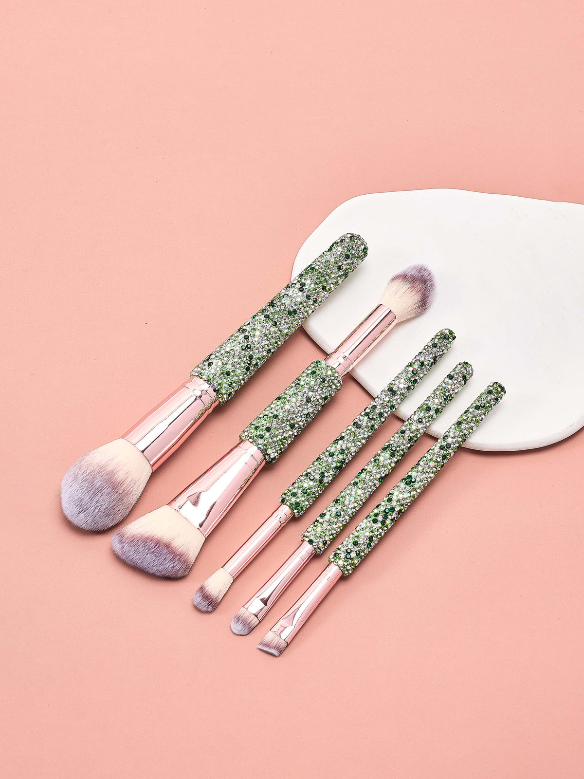 5-Piece Ceramic Rhinestone Makeup Brush Set CR0017 - view 4