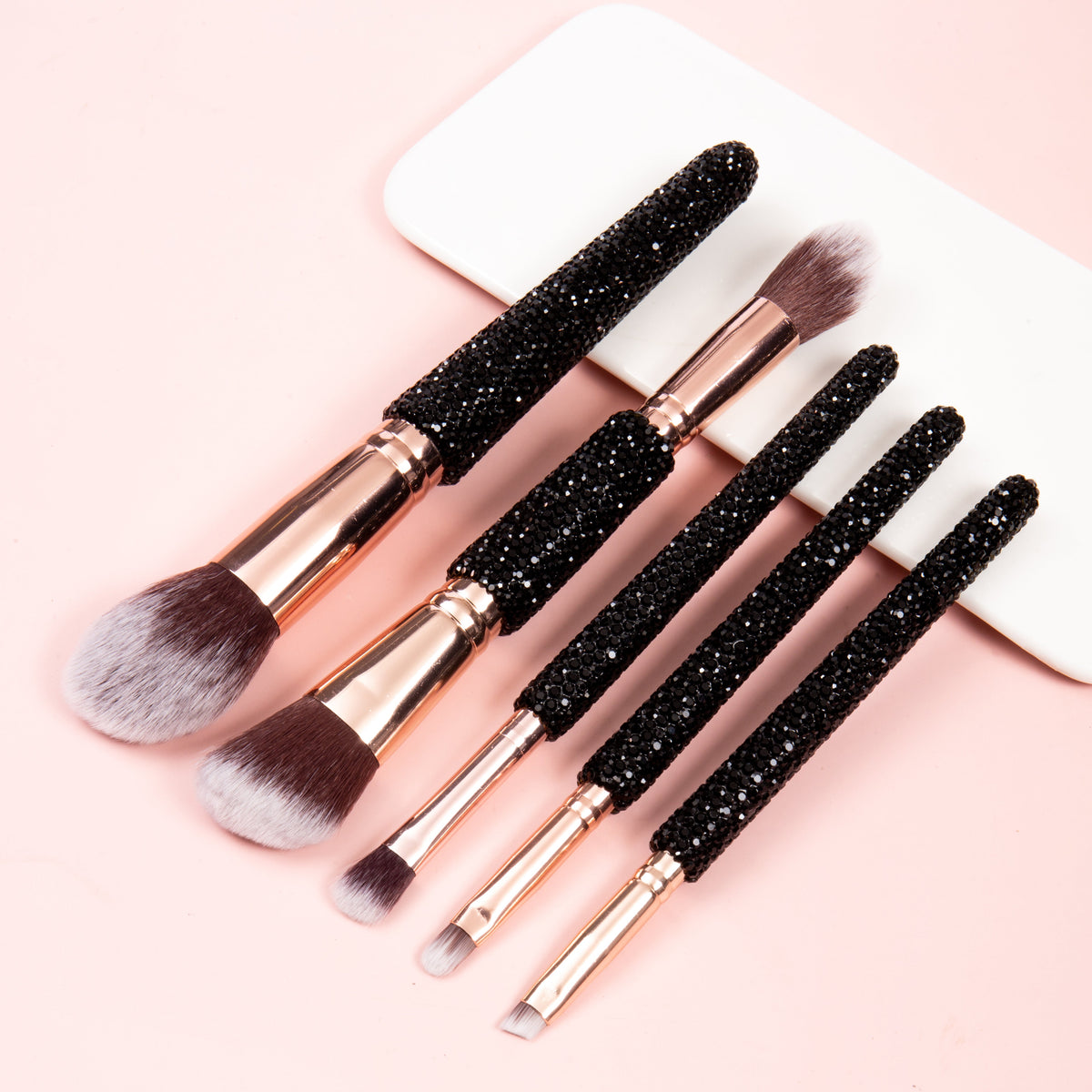 5-Piece Ceramic Rhinestone Makeup Brush Set CR0020 - view 2