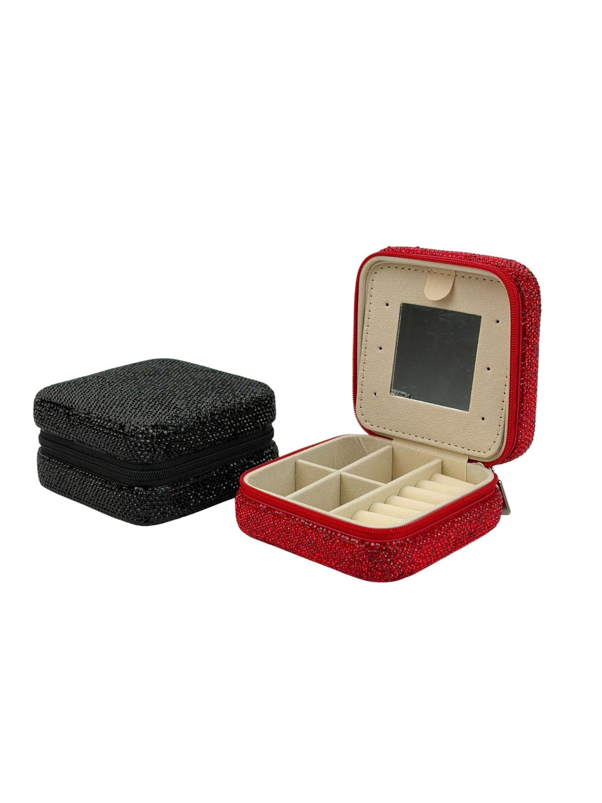 Ceramic Rhinestone Travel Jewelry Box CR0025 - view 10