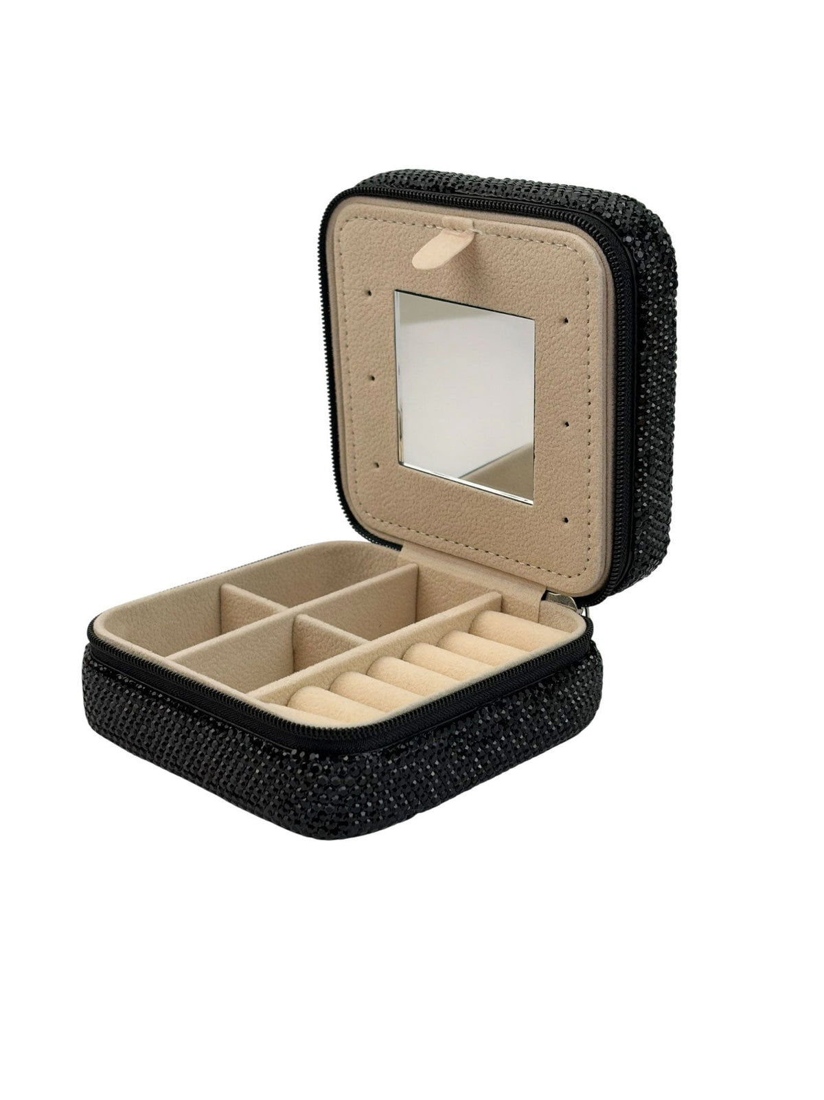 Ceramic Rhinestone Travel Jewelry Box CR0025 - view 8