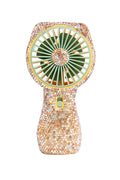 Ceramic Rhinestone Cat Hand Held Fan CR0057 - view 2