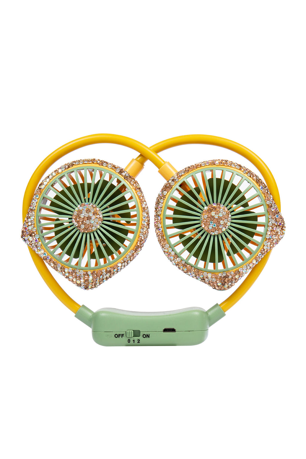 Handmade Rhinestone Neck Fans CR0059 - view 2