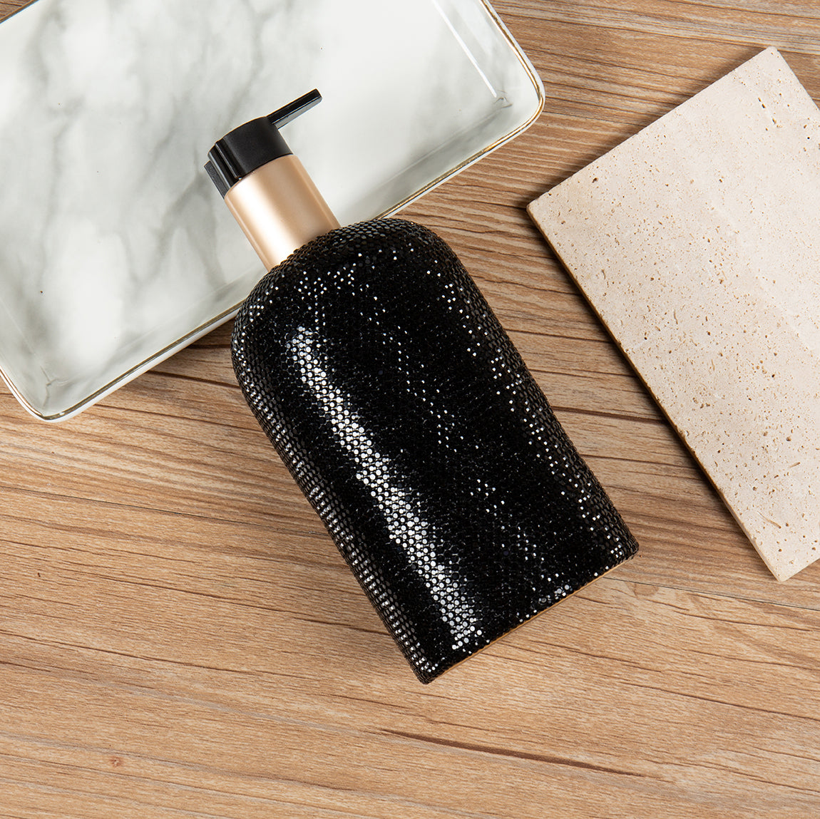 Ceramic Rhinestone Liquid Soap Dispenser CR0060 - view 8