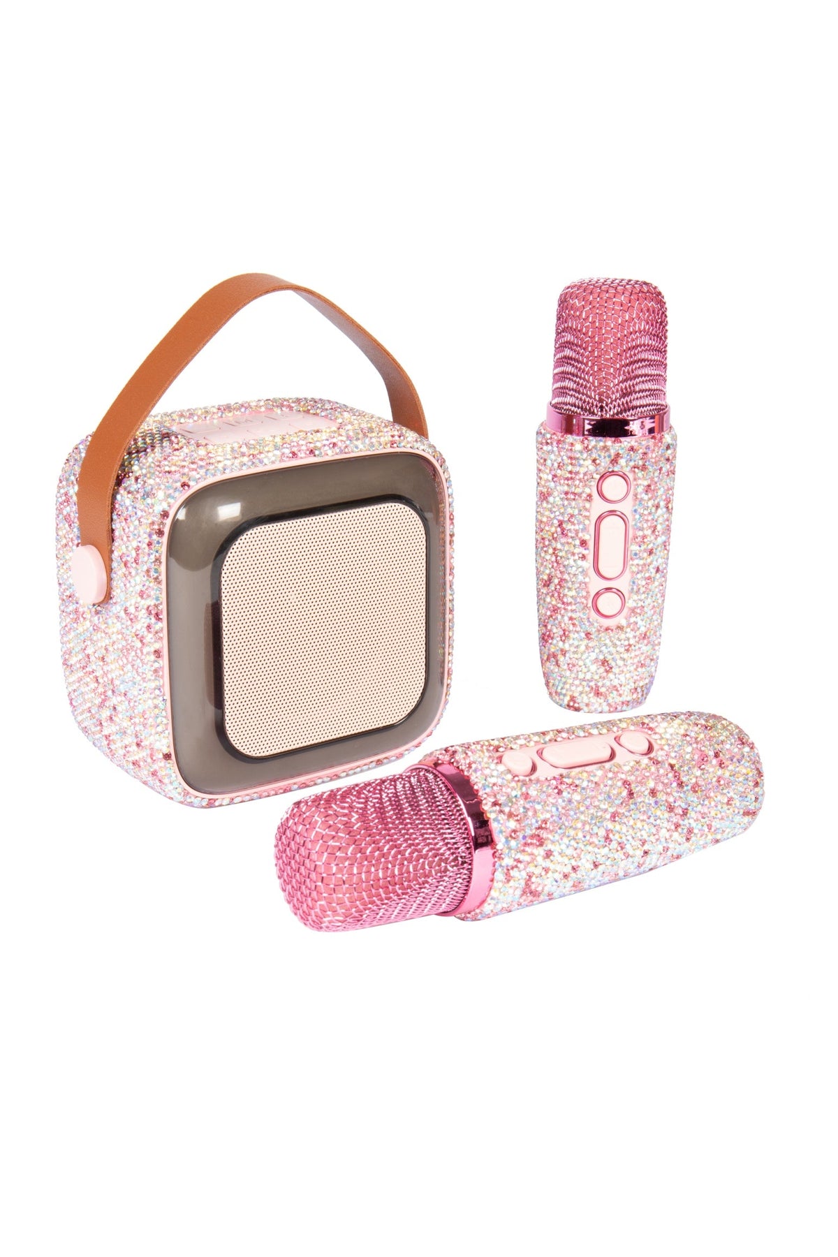 Ceramic Rhinestone Portable Speaker Microphone Set CR0061 - view 2