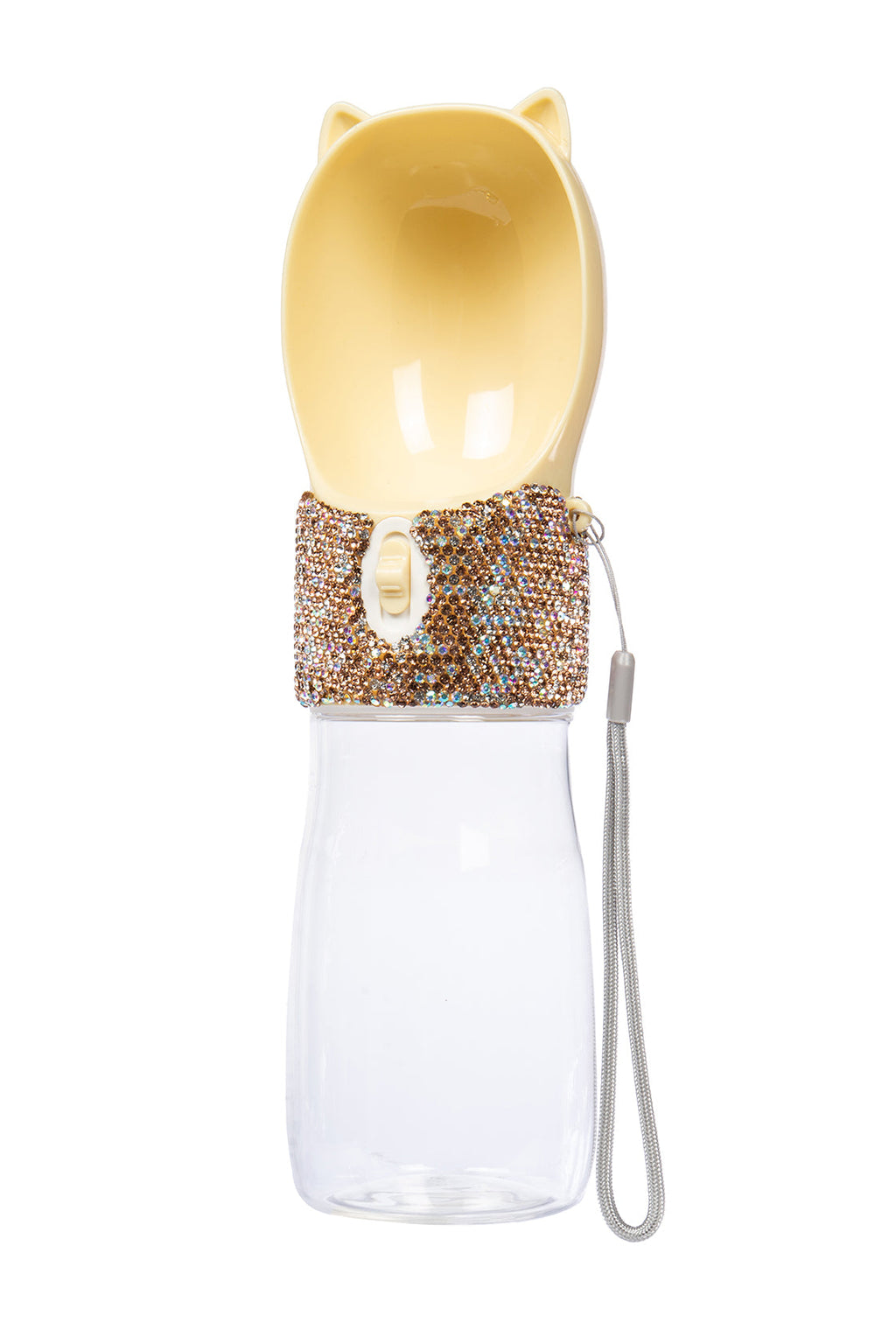 Ceramic Rhinestone Carry Around Pet Drinking Bottle CR0063
