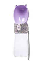 Ceramic Rhinestone Carry Around Pet Drinking Bottle CR0063