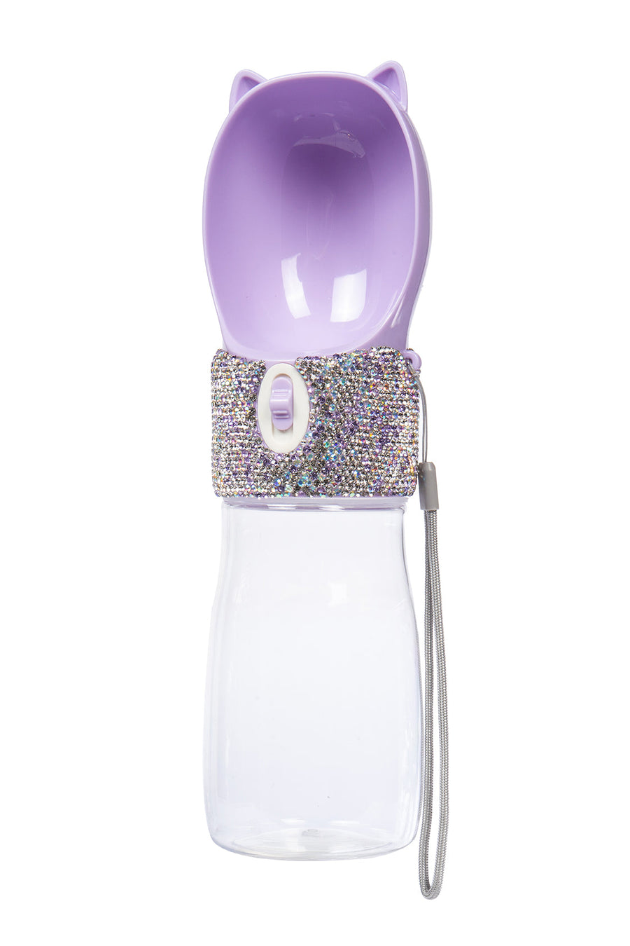 Ceramic Rhinestone Carry Around Pet Drinking Bottle CR0063