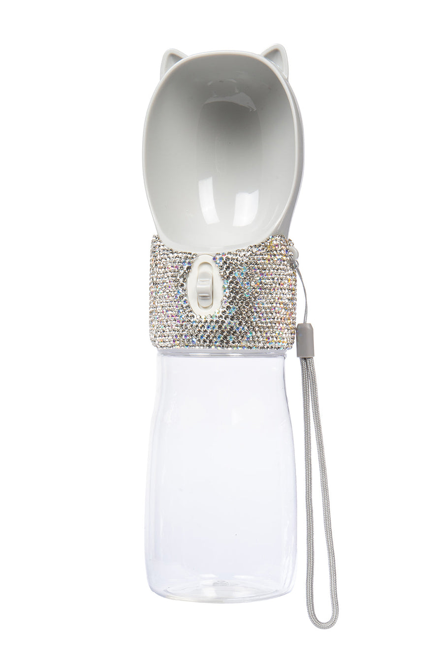Ceramic Rhinestone Carry Around Pet Drinking Bottle CR0063