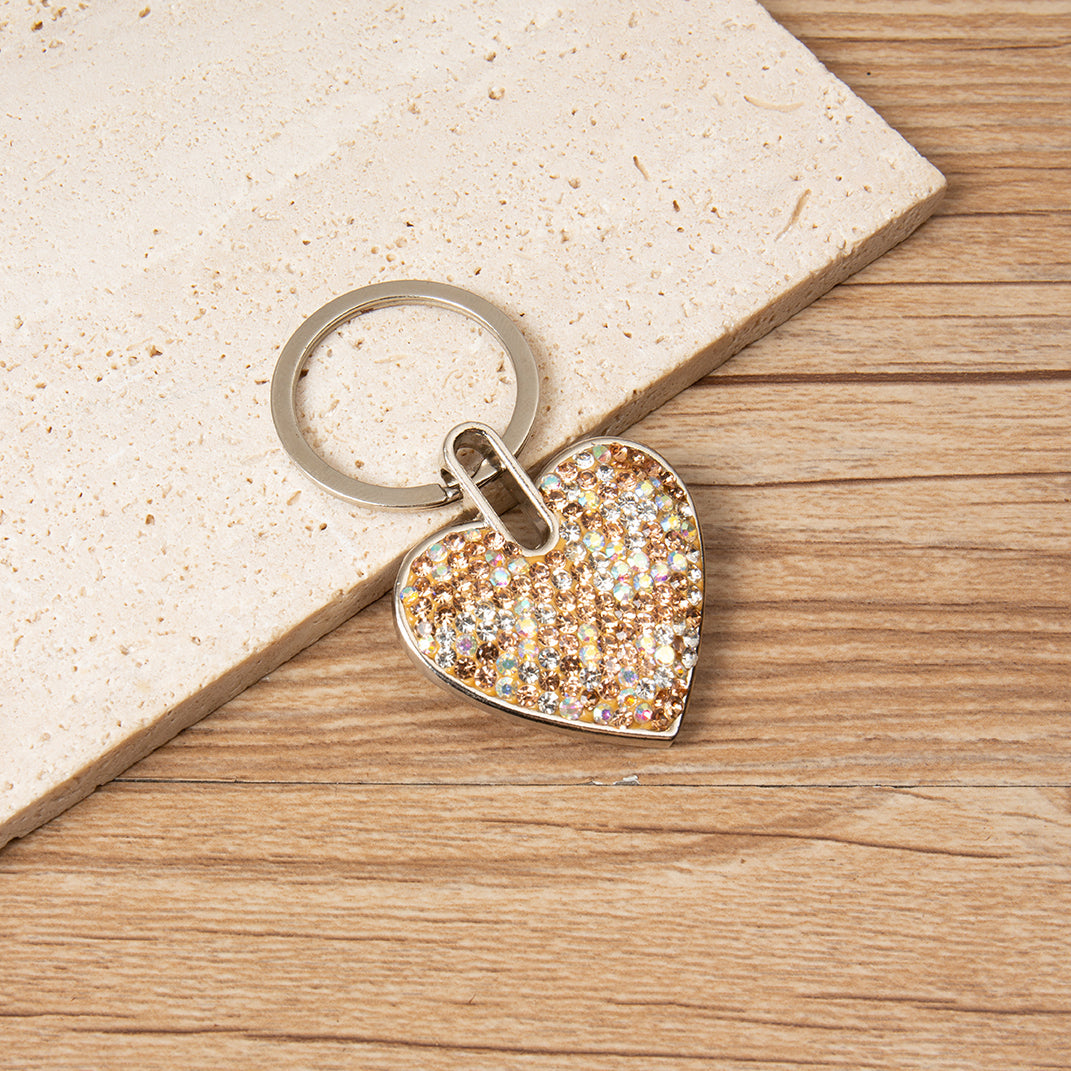 Ceramic Rhinestone Heart Keychain CR0065 - view 8