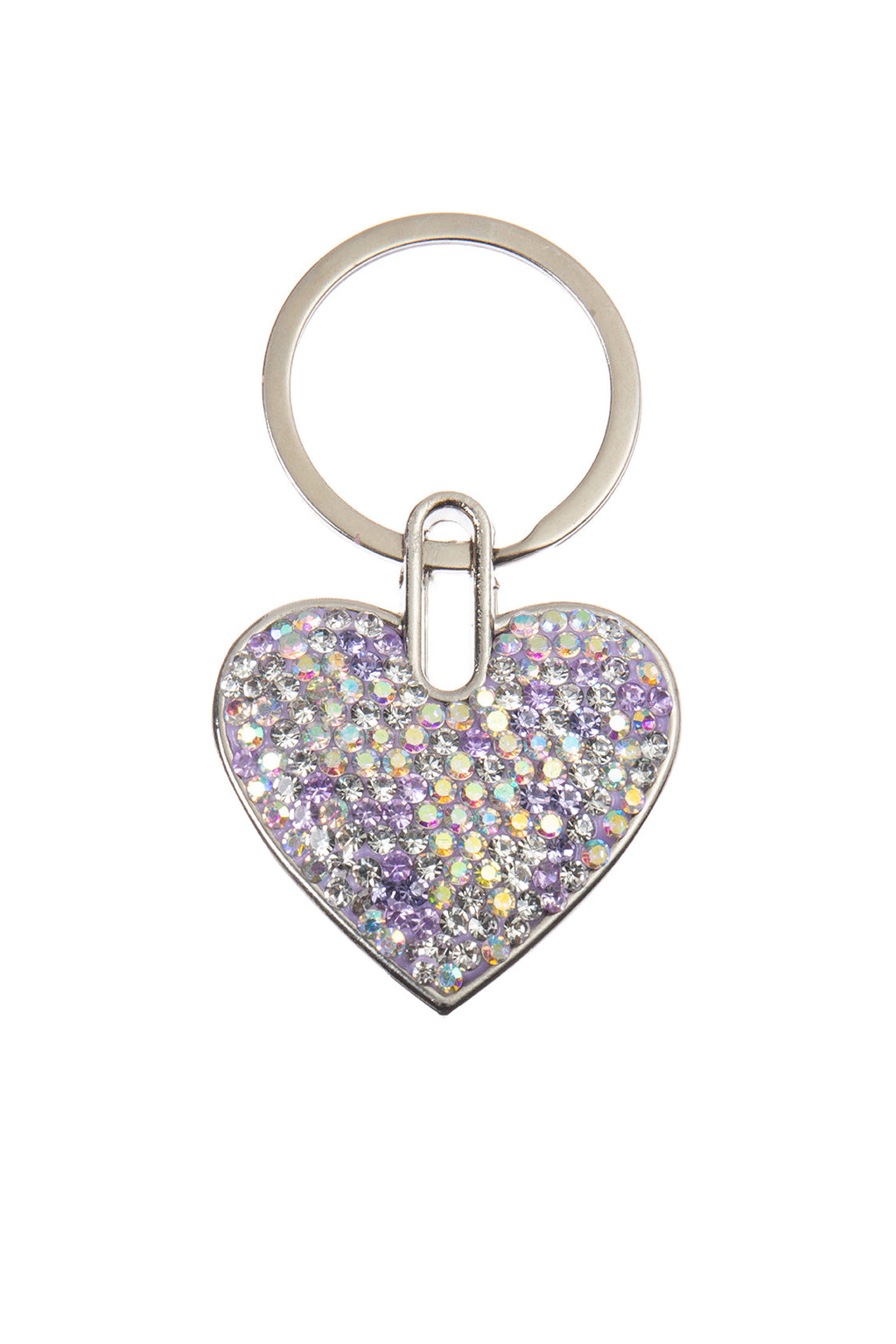 Ceramic Rhinestone Heart Keychain CR0065 - view 2