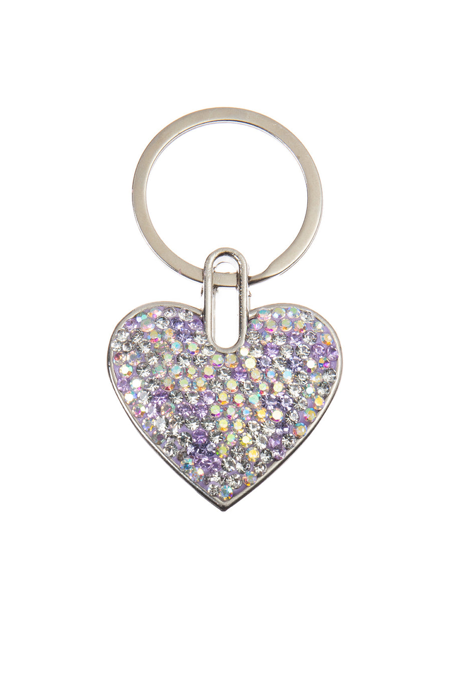 Ceramic Rhinestone Heart Keychain CR0065