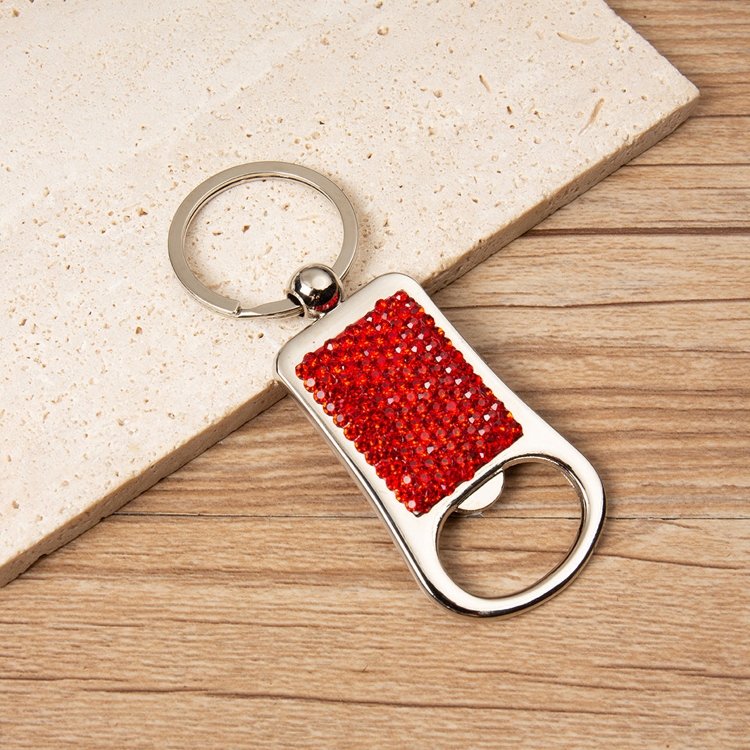 Ceramic Rhinestone Bottle Opener Keychain CR0066 - view 2