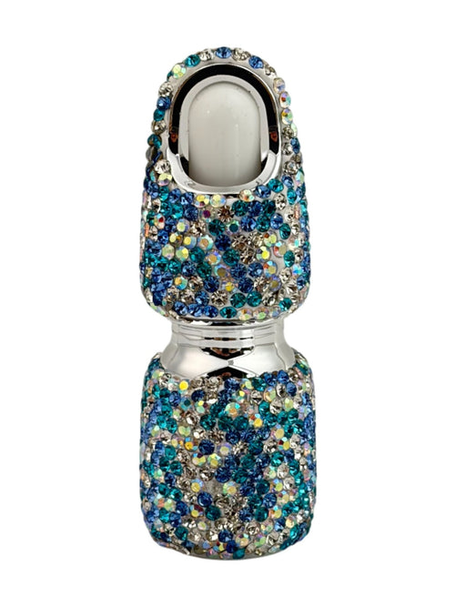 5 mL Ceramic Rhinestone Perfume Bottle CR0083 - Blue