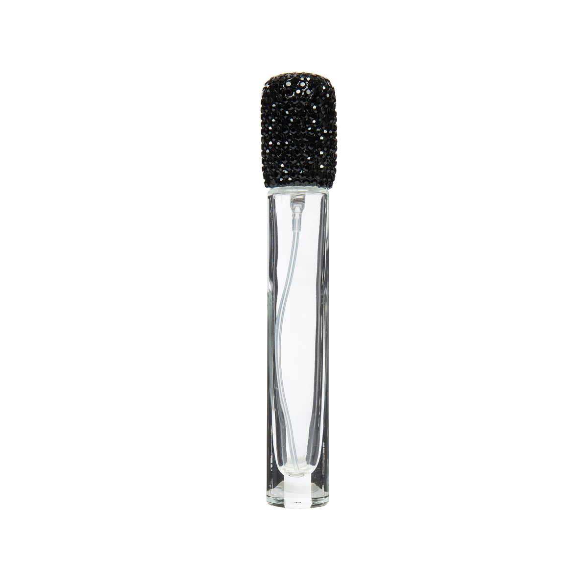 10 mL Ceramic Rhinestone Perfume Bottle CR0085 - Black