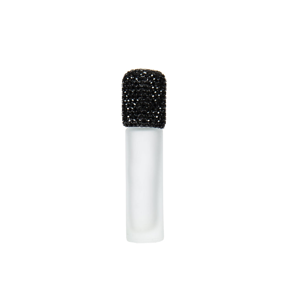 10 mL Ceramic Rhinestone Essential Oil Bottle CR0091 - Black
