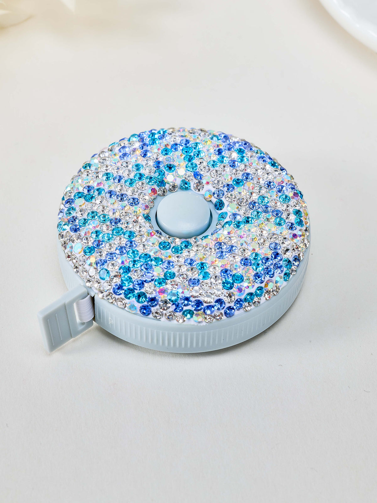 Light Ceramic Rhinestone Tape Measure CR0092