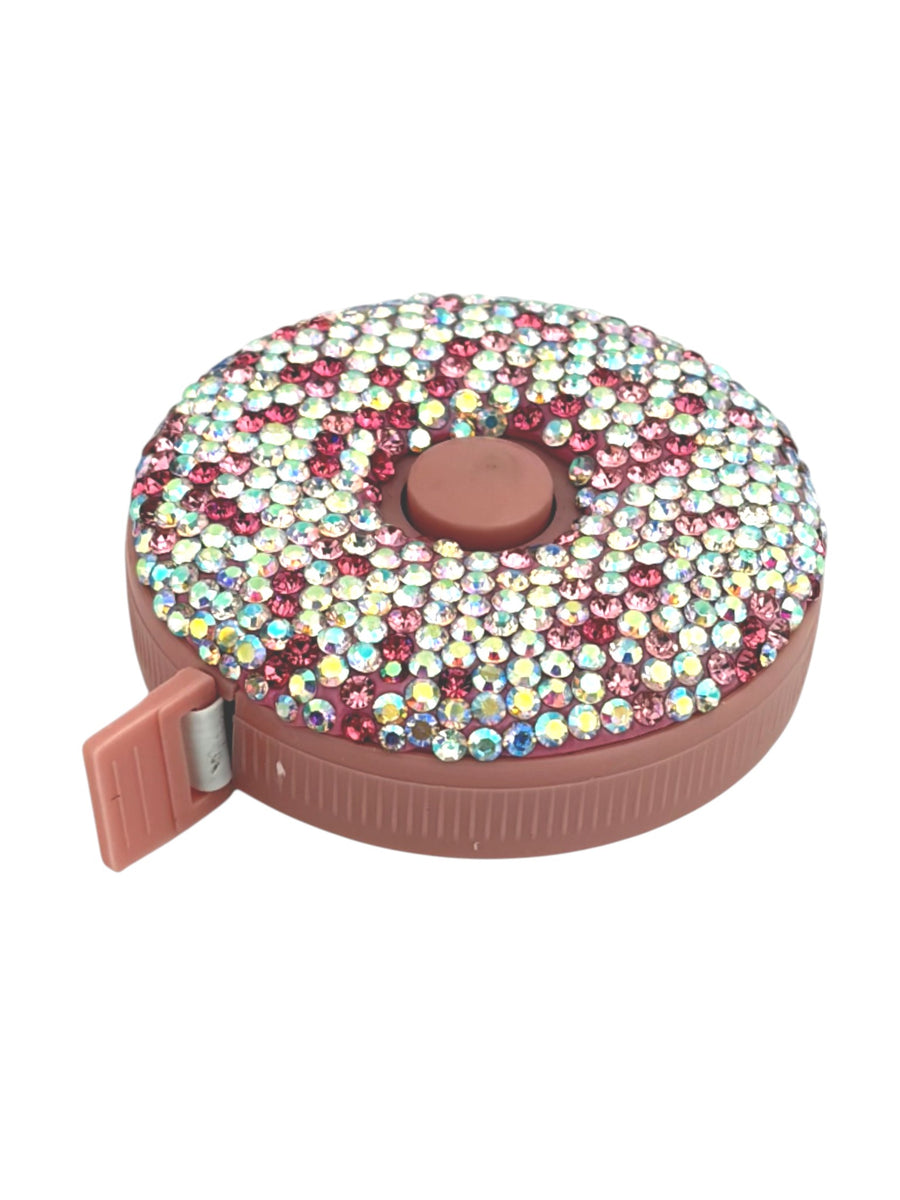 Light Ceramic Rhinestone Tape Measure CR0092