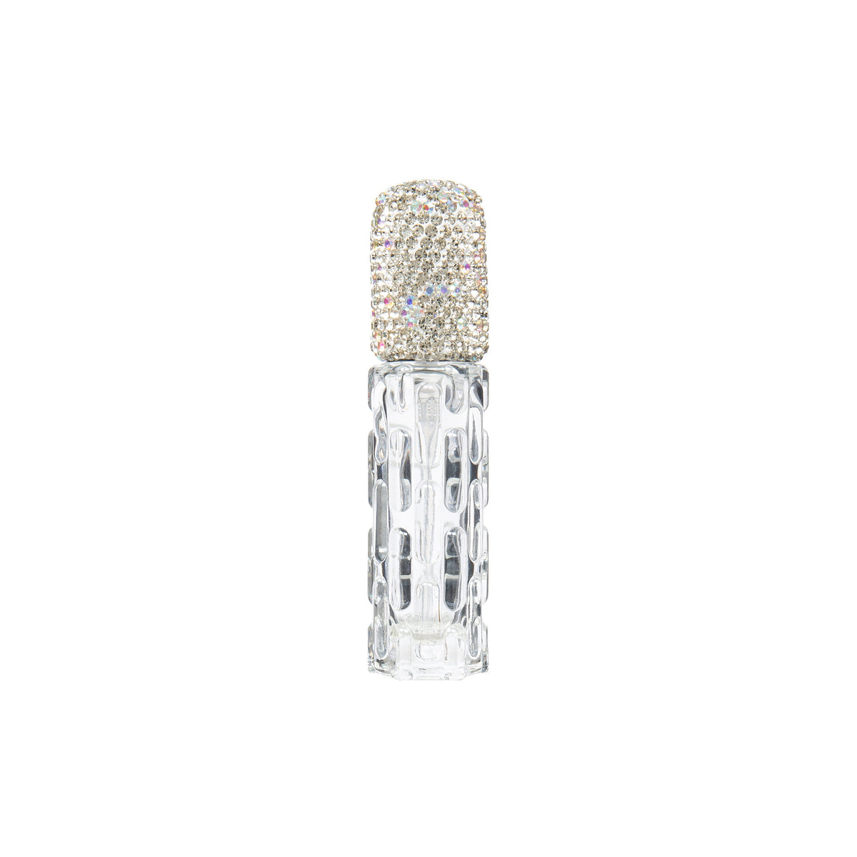 10 mL Ceramic Rhinestone Bottle CR0093 - White