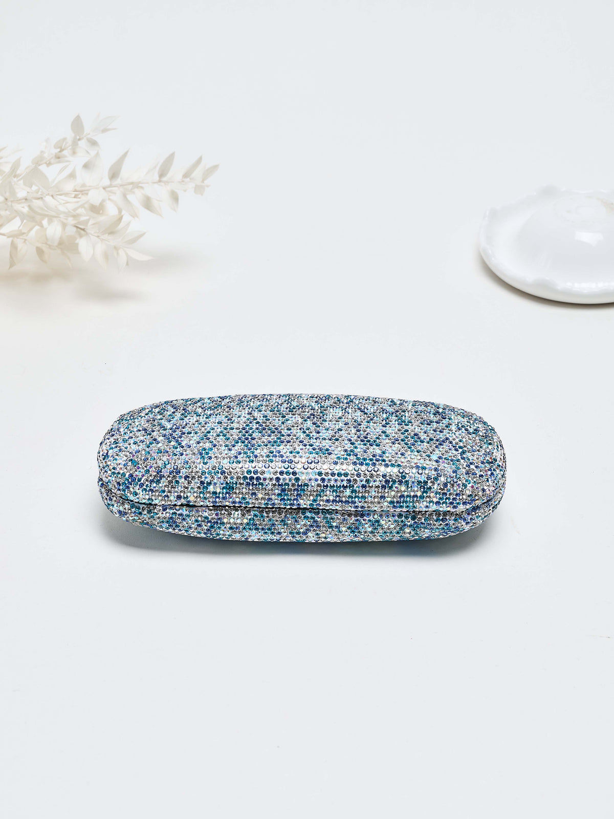 Ceramic Rhinestone Glasses Box CR0096