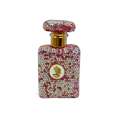 30 mL Ceramic Rhinestone Perfume Bottle CR0132 - Pink