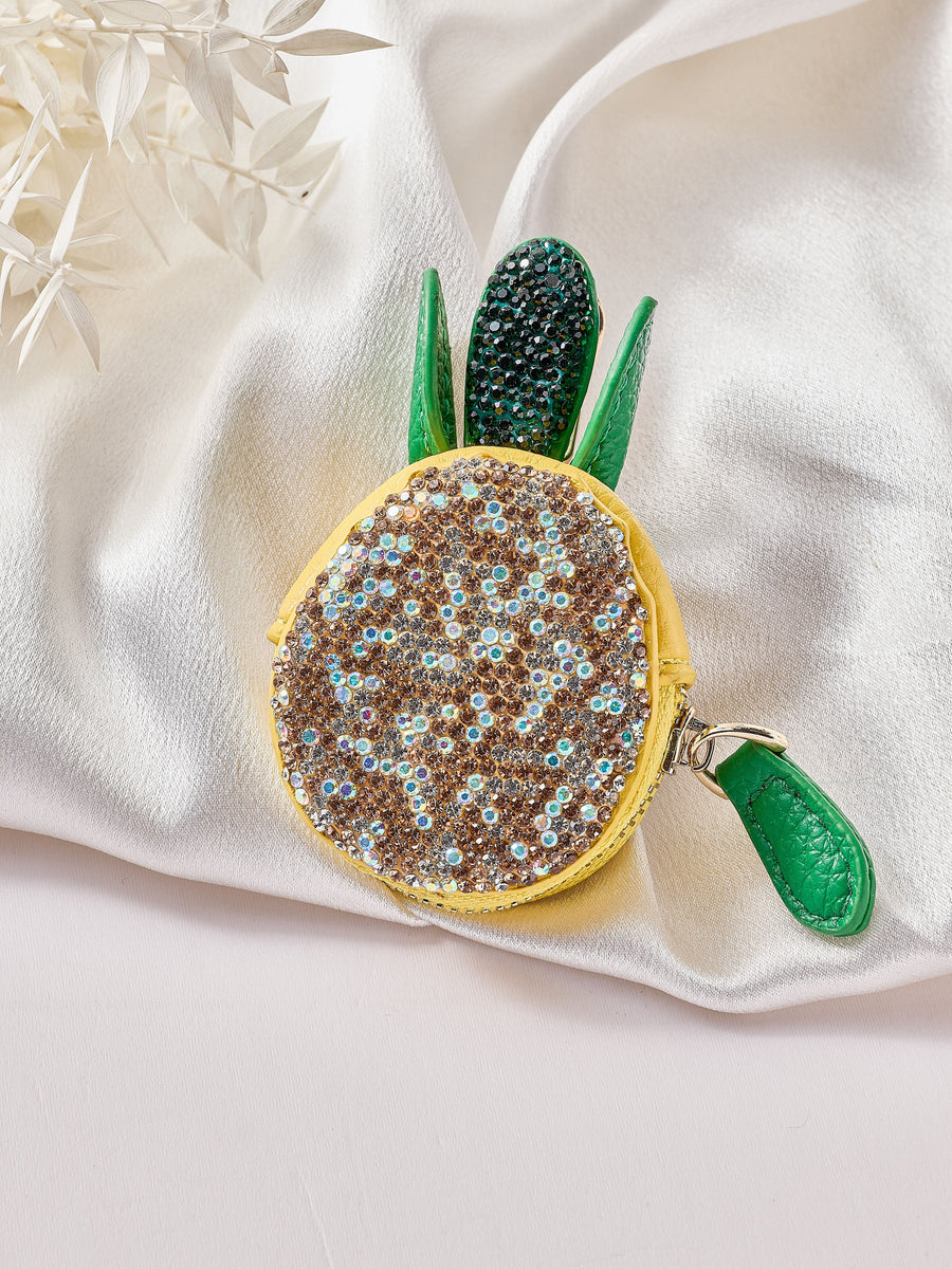 Pineapple Rhinestone Keychain CR0151