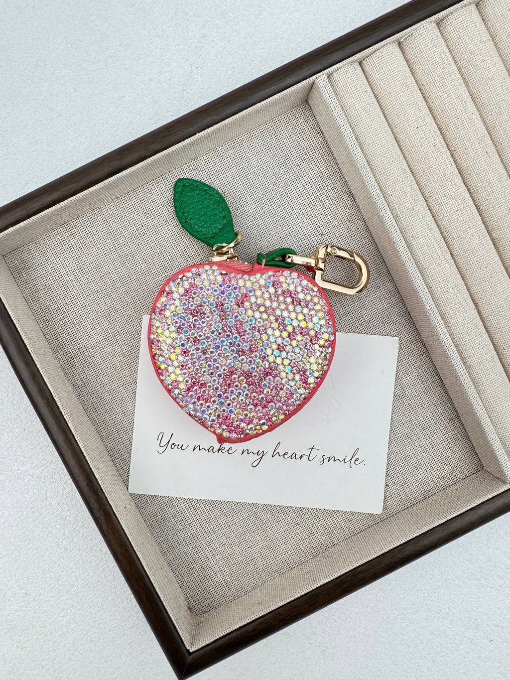 Strawberry Rhinestone Keychain CR0152 - view 2