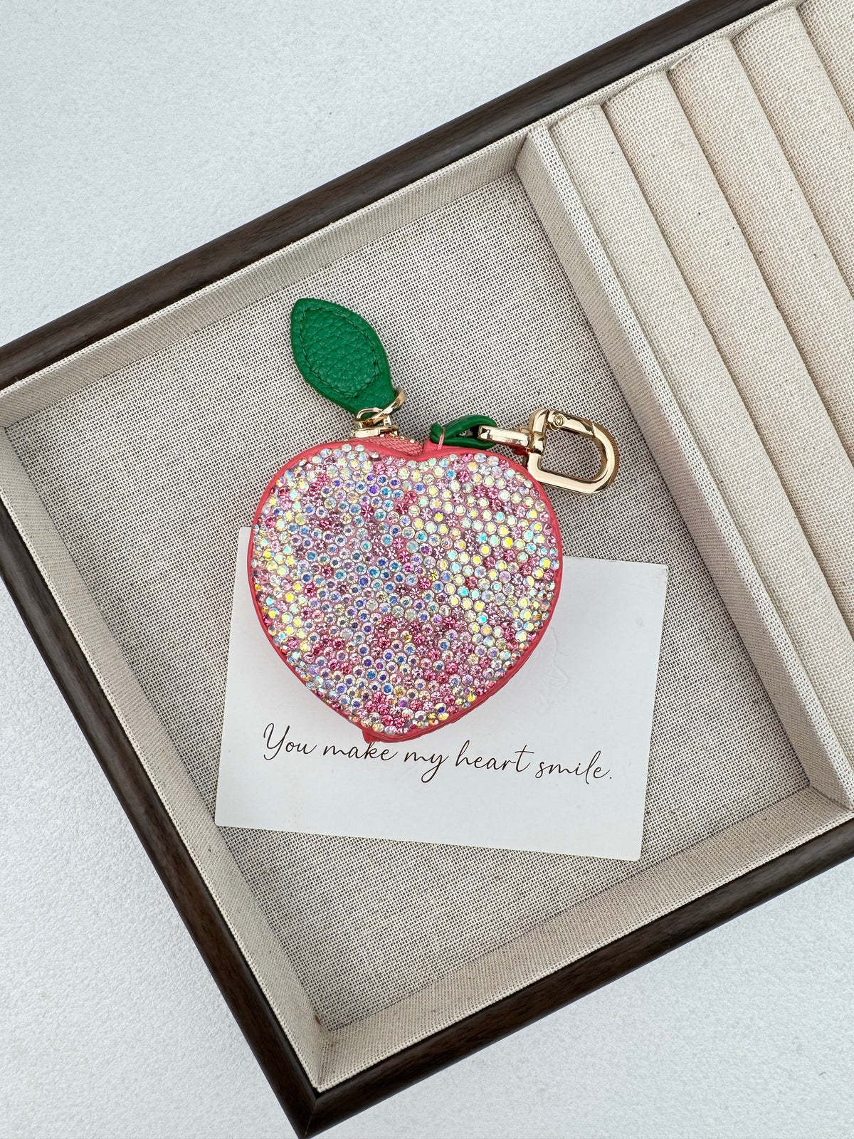 Strawberry Rhinestone Keychain CR0152 - view 2